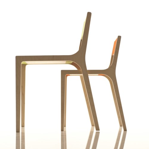 Chaise enfant design Sepp - Gris